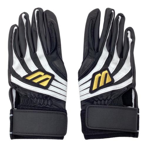 MIZUNO (ミズノ) バッティンググローブ ブラック×ホワイト 直営限定Mマーク 復刻パワーアーク 1EJEA84609
