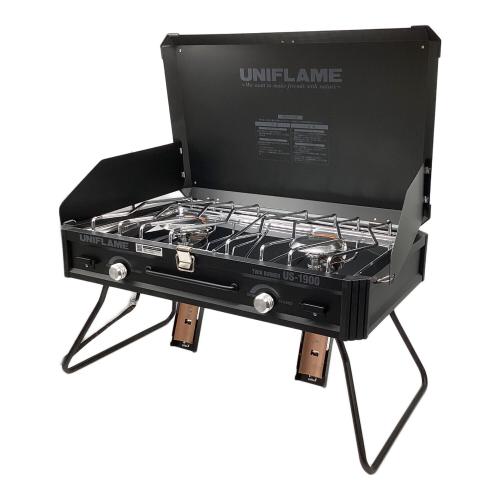 UNIFLAME (ユニフレーム) ツインガスバーナー US-1900 ブラックLTD PSLPGマーク有 610350 使用燃料【CB缶】