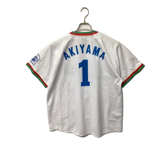 埼玉西武ライオンズ (サイタマセイブライオンズ) 応援グッズ SIZE L ホワイト 黄金期 ユニフォーム 【1】秋山幸二 レプリカ