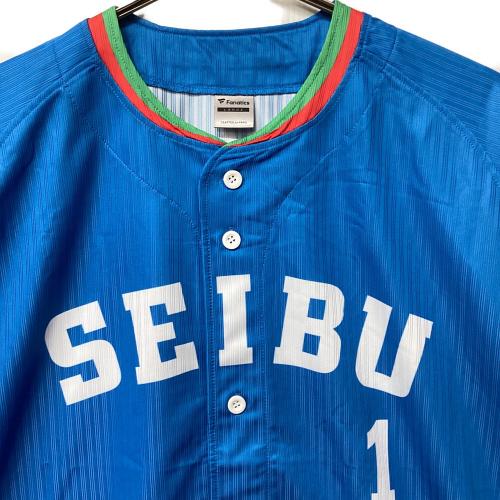 埼玉西武ライオンズ (サイタマセイブライオンズ) 応援グッズ SIZE L ブルー 黄金期 ユニフォーム 【1】秋山幸二 レプリカ