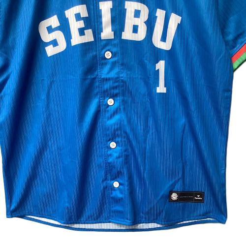 埼玉西武ライオンズ (サイタマセイブライオンズ) 応援グッズ SIZE L ブルー 黄金期 ユニフォーム 【1】秋山幸二 レプリカ