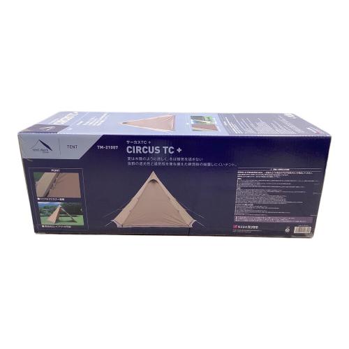 tentmark DESIGNS (テンマクデザイン) モノポールテント TM-21007 サーカスTC+ 約442×420×280cm 2～3人用 未使用品 未使用品 スカートあり ハンマーなし/説明書あり TC素材