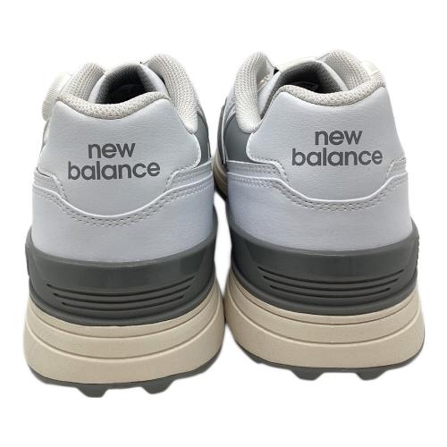 NEW BALANCE (ニューバランス) ゴルフシューズ メンズ SIZE 27.5cm ホワイト×グレー UGBS574C