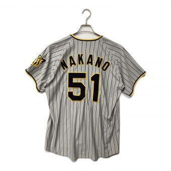 阪神タイガース (ハンシンタイガース) 2024年ビジター 応援グッズ 中野 拓夢【51】 SIZE O グレー