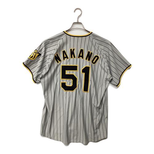 阪神タイガース (ハンシンタイガース) 2024年ビジター 応援グッズ 中野 拓夢【51】 SIZE O グレー