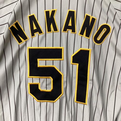 阪神タイガース (ハンシンタイガース) 2024年ビジター 応援グッズ 中野 拓夢【51】 SIZE O グレー