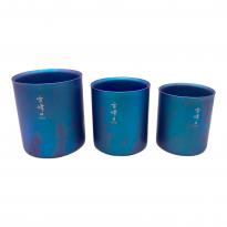 Snow peak (スノーピーク) スタッキングマグ雪峰H450/300/200 3個セット アウトドア食器 TW-122-EC/TW-123-EC/TW-124-EC