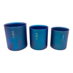 Snow peak (スノーピーク) スタッキングマグ雪峰H450/300/200 3個セット アウトドア食器 TW-122-EC/TW-123-EC/TW-124-EC