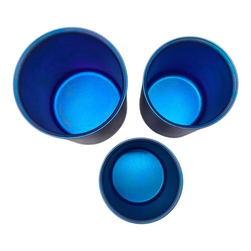 Snow peak (スノーピーク) スタッキングマグ雪峰H450/300/200 3個セット アウトドア食器 TW-122-EC/TW-123-EC/TW-124-EC