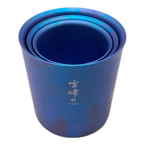 Snow peak (スノーピーク) スタッキングマグ雪峰H450/300/200 3個セット アウトドア食器 TW-122-EC/TW-123-EC/TW-124-EC