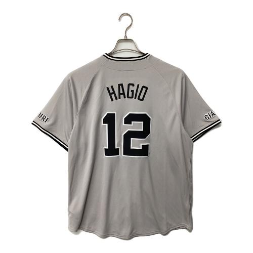 読売ジャイアンツ (ヨミウリジャイアンツ) ビジターレプリカユニフォーム 応援グッズ 萩尾 匡也【12】 SIZE XL グレー×ブラック