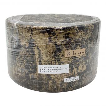 Fatwood Factory (ファットウッド ファクトリー) 本漆塗り黒金薪割り台Lサイズ 重ね塗り黒金仕上げ 焚火台用品