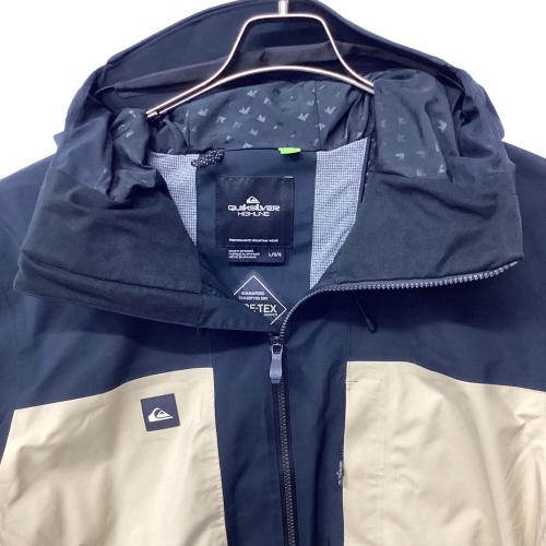 Quiksilver (クイックシルバー) FOREVER STRETCH GORE-TEX JK スノーボードウェア(ジャケット) メンズ SIZE L ベージュ×ブラック