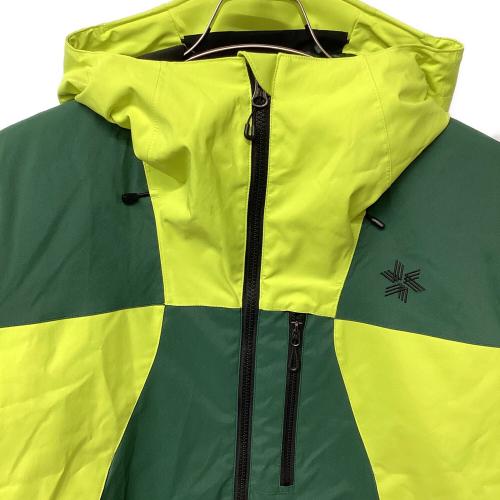 GOLDWIN (ゴールドウイン) 2-Tone Color Hooded Jacket スキーウェア(ジャケット) G13303 メンズ SIZE S グリーン×イエロー