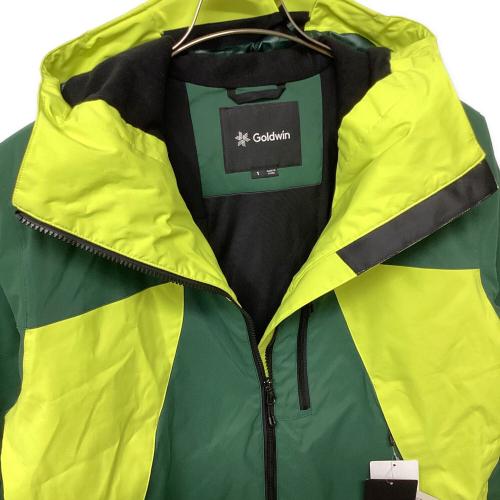 GOLDWIN (ゴールドウイン) 2-Tone Color Hooded Jacket スキーウェア(ジャケット) G13303 メンズ SIZE S グリーン×イエロー