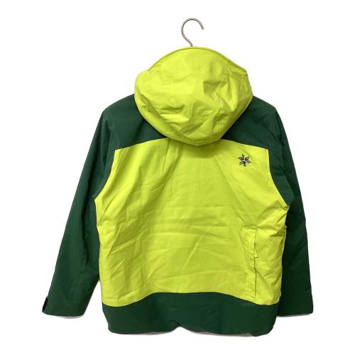GOLDWIN (ゴールドウイン) 2-Tone Color Hooded Jacket スキーウェア(ジャケット) G13303 メンズ SIZE S グリーン×イエロー