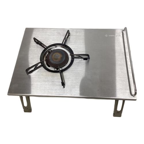 Snow peak (スノーピーク) シングルガスバーナー GS-400 2015年5月製 ギガパワープレートバーナーLI 動作確認済み PSLPGマーク有