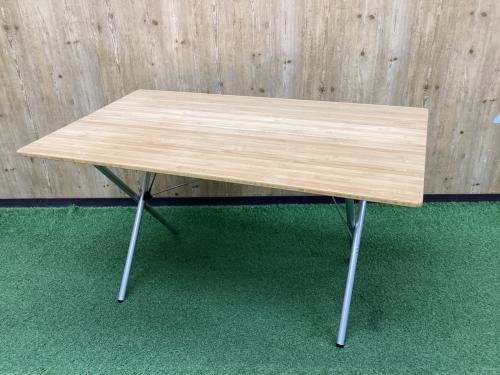 Snow peak (スノーピーク) アウトドアテーブル カバー色ヤケ有 ワンアクションテーブルロング竹