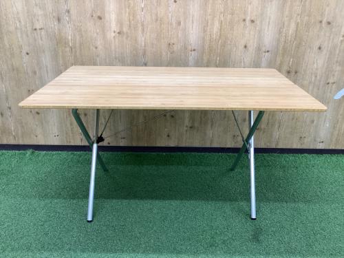 Snow peak (スノーピーク) アウトドアテーブル カバー色ヤケ有 ワンアクションテーブルロング竹