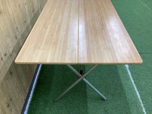 Snow peak (スノーピーク) アウトドアテーブル カバー色ヤケ有 ワンアクションテーブルロング竹