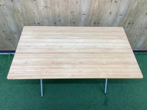 Snow peak (スノーピーク) アウトドアテーブル カバー色ヤケ有 ワンアクションテーブルロング竹