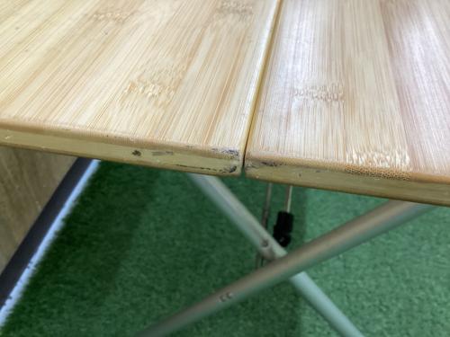 Snow peak (スノーピーク) アウトドアテーブル カバー色ヤケ有 ワンアクションテーブルロング竹