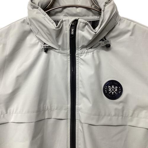 sy32 by sweet years アウター ゴルフウェア(トップス) SYG-24S14 BACK SILVER METALLIC PRINT ZIP JACKET メンズ SIZE M ライトグレー