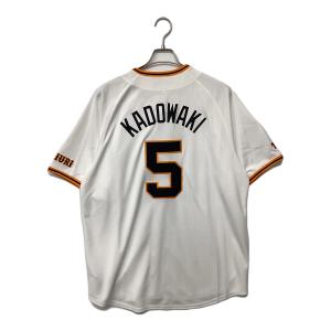 読売ジャイアンツ (ヨミウリジャイアンツ) 2025年ホーム 優勝ワッペン付 応援グッズ 門脇誠【5】 SIZE XL ホワイト