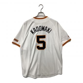 読売ジャイアンツ (ヨミウリジャイアンツ) 2025年ホーム 優勝ワッペン付 応援グッズ 門脇誠【5】 SIZE XL ホワイト