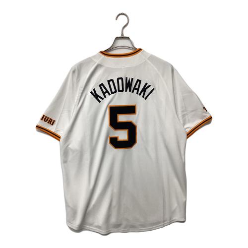 読売ジャイアンツ (ヨミウリジャイアンツ) 2025年ホーム 優勝ワッペン付 応援グッズ 門脇誠【5】 SIZE XL ホワイト