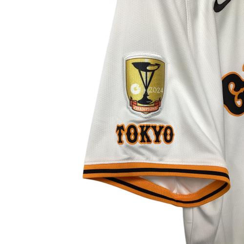 読売ジャイアンツ (ヨミウリジャイアンツ) 2025年ホーム 優勝ワッペン付 応援グッズ 門脇誠【5】 SIZE XL ホワイト
