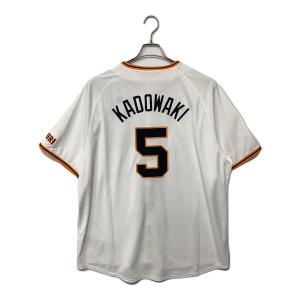 読売ジャイアンツ (ヨミウリジャイアンツ) 2025年ホーム 優勝ワッペン付 応援グッズ 門脇誠【5】 SIZE 2XL ホワイト