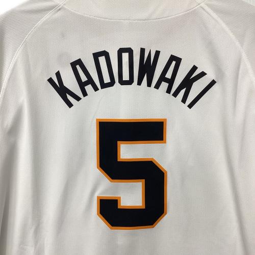 読売ジャイアンツ (ヨミウリジャイアンツ) 2025年ホーム 優勝ワッペン付 応援グッズ 門脇誠【5】 SIZE 2XL ホワイト