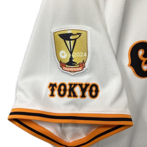 読売ジャイアンツ (ヨミウリジャイアンツ) 2025年ホーム 優勝ワッペン付 応援グッズ 門脇誠【5】 SIZE 2XL ホワイト