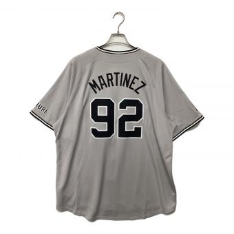 読売ジャイアンツ (ヨミウリジャイアンツ) 2025年ビジター 優勝ワッペン付 応援グッズ ライデル・マルティネス【92】 SIZE 2XL グレー