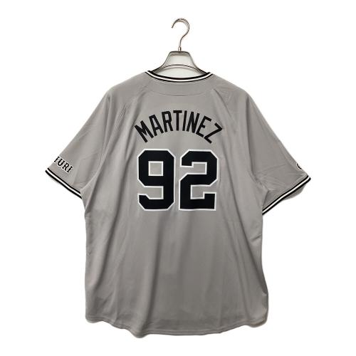 読売ジャイアンツ (ヨミウリジャイアンツ) 2025年ビジター 優勝ワッペン付 応援グッズ ライデル・マルティネス【92】 SIZE 2XL グレー