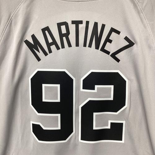 読売ジャイアンツ (ヨミウリジャイアンツ) 2025年ビジター 優勝ワッペン付 応援グッズ ライデル・マルティネス【92】 SIZE 2XL グレー