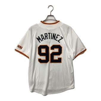 読売ジャイアンツ (ヨミウリジャイアンツ) 2025年ホーム 優勝ワッペン付 応援グッズ ライデル・マルティネス【92】 SIZE M ホワイト