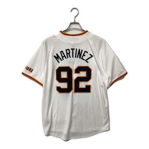 読売ジャイアンツ (ヨミウリジャイアンツ) 2025年ホーム 優勝ワッペン付 応援グッズ ライデル・マルティネス【92】 SIZE M ホワイト