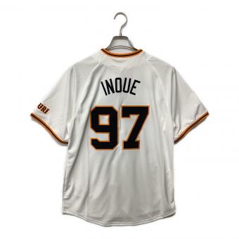 読売ジャイアンツ (ヨミウリジャイアンツ) 2025年ホーム 優勝ワッペン付 応援グッズ 井上温大【97】 SIZE M ホワイト