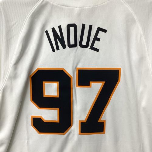 読売ジャイアンツ (ヨミウリジャイアンツ) 2025年ホーム 優勝ワッペン付 応援グッズ 井上温大【97】 SIZE M ホワイト