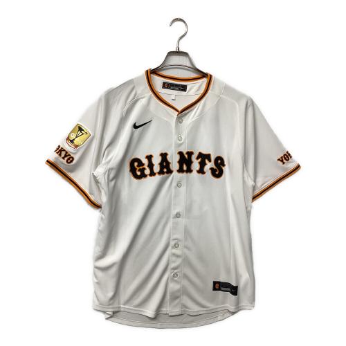 読売ジャイアンツ (ヨミウリジャイアンツ) 2025年ホーム 優勝ワッペン付 応援グッズ 阿部慎之助【83】 SIZE L ホワイト