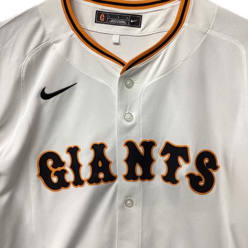 読売ジャイアンツ (ヨミウリジャイアンツ) 2025年ホーム 優勝ワッペン付 応援グッズ 阿部慎之助【83】 SIZE L ホワイト