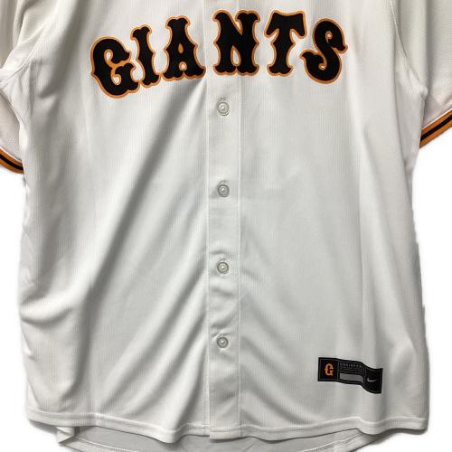 読売ジャイアンツ (ヨミウリジャイアンツ) 2025年ホーム 優勝ワッペン付 応援グッズ 阿部慎之助【83】 SIZE L ホワイト