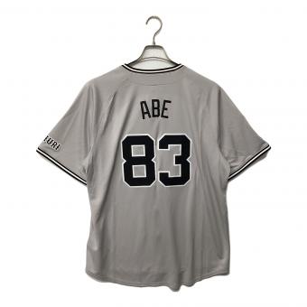 読売ジャイアンツ (ヨミウリジャイアンツ) 2025年ビジター 優勝ワッペン付 応援グッズ 阿部慎之助【83】 SIZE XL グレー