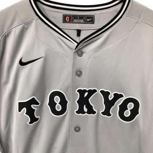 読売ジャイアンツ (ヨミウリジャイアンツ) 2025年ビジター 優勝ワッペン付 応援グッズ 阿部慎之助【83】 SIZE XL グレー