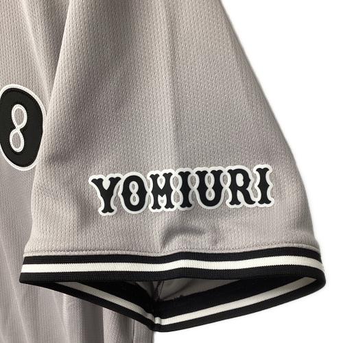 読売ジャイアンツ (ヨミウリジャイアンツ) 2025年ビジター 優勝ワッペン付 応援グッズ 阿部慎之助【83】 SIZE XL グレー