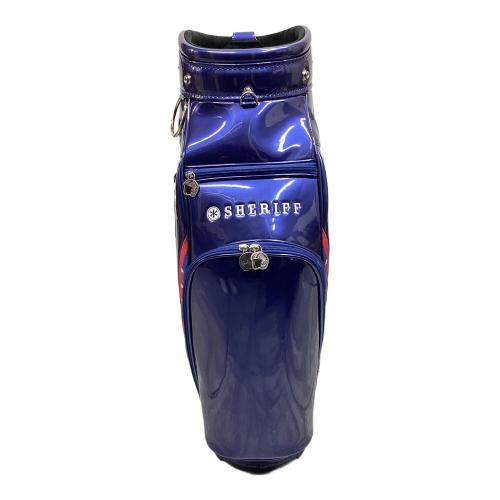 SHERIFF (シェリフ) キャディバッグ カート型 シリアルNo.52/100 SFA-015 ブルー American custom Safe Drive