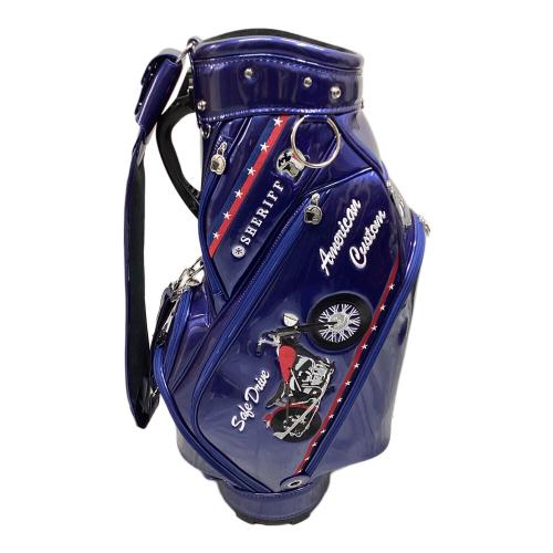 SHERIFF (シェリフ) キャディバッグ カート型 シリアルNo.52/100 SFA-015 ブルー American custom Safe Drive