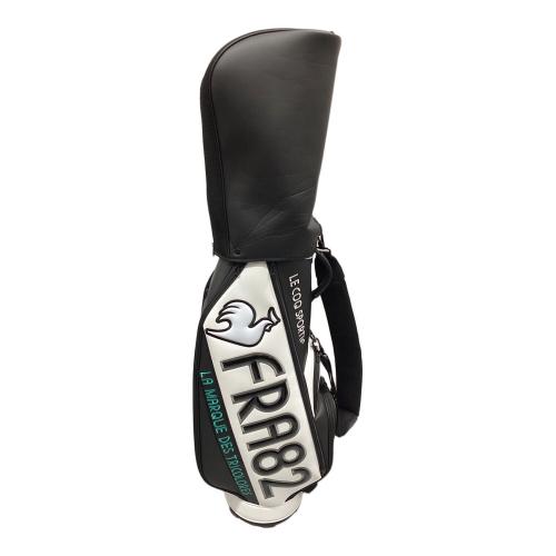 le coq sportif (ルコックスポルティフ) キャディバッグ QQBXJJ06 ブラック×ホワイト